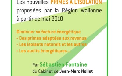 Soirée d’information sur les primes à l’isolation